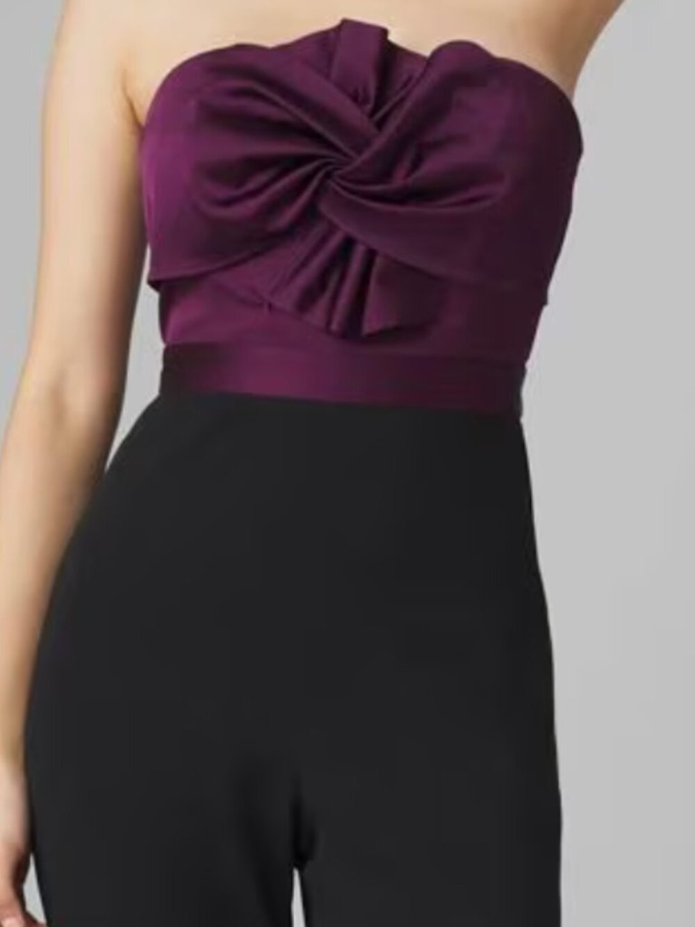 White House Black Market Strapless Twist Jumpsuit Petite 00 - Never Worn